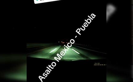 VIDEO Comando armado asalta en la autopista México-Puebla y se hace pasar por Guardia Nacional