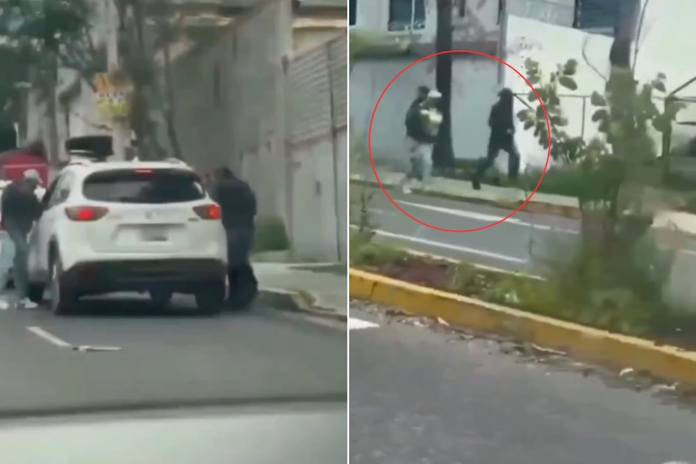 El asalto ocurrió en el cruce de la 25 Poniente y el bulevar Esteban de Antuñano | Foto: Captura de video en Redes Sociales