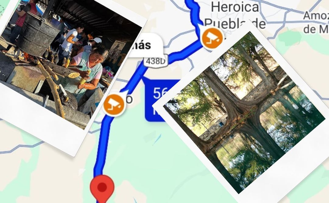 Este municipio es famoso por la venta de ricos elotes a pie de carretera | Foto: Alejandro Armenta, Corazón de Puebla y Google Maps