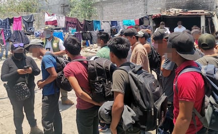 Rescatan a 77 indocumentados hacinados en una casa de Amozoc