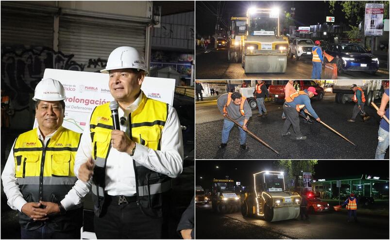 Avanza pavimentación de Prolongación Reforma; obra del gobierno estatal impactará a miles poblanos