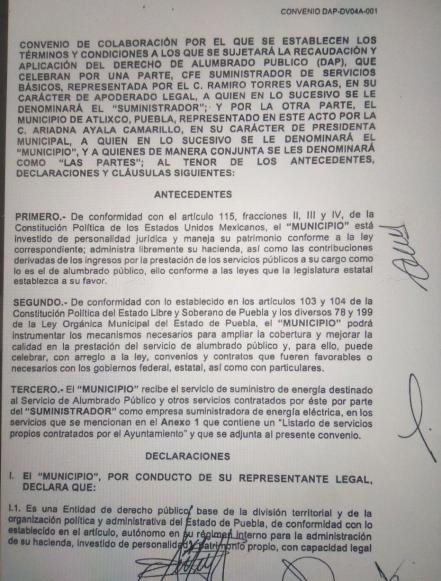¿Cómo son los contratos del DAP con la CFE?
