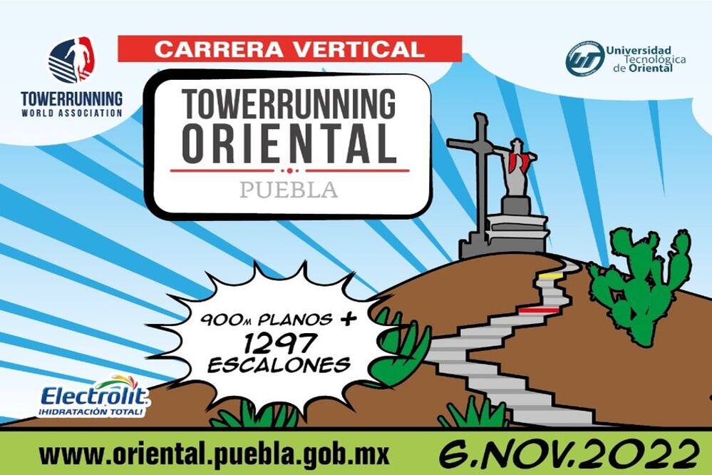 Carrera Vertical Towerruning Oriental / Foto: facebook.com/TowerRunningMx