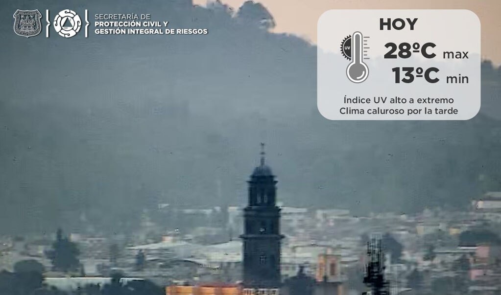 Pronóstico de clima para Puebla,  23 de abril 2021