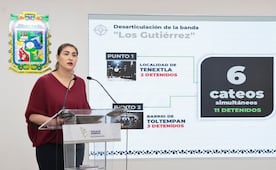 Caen 11 presuntos integrantes de “Los Gutiérrez” durante operativo en Chignahuapan