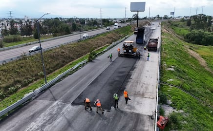 Secretaría de Infraestructura tiende micro carpeta en Periférico Ecológico para seguridad vial
