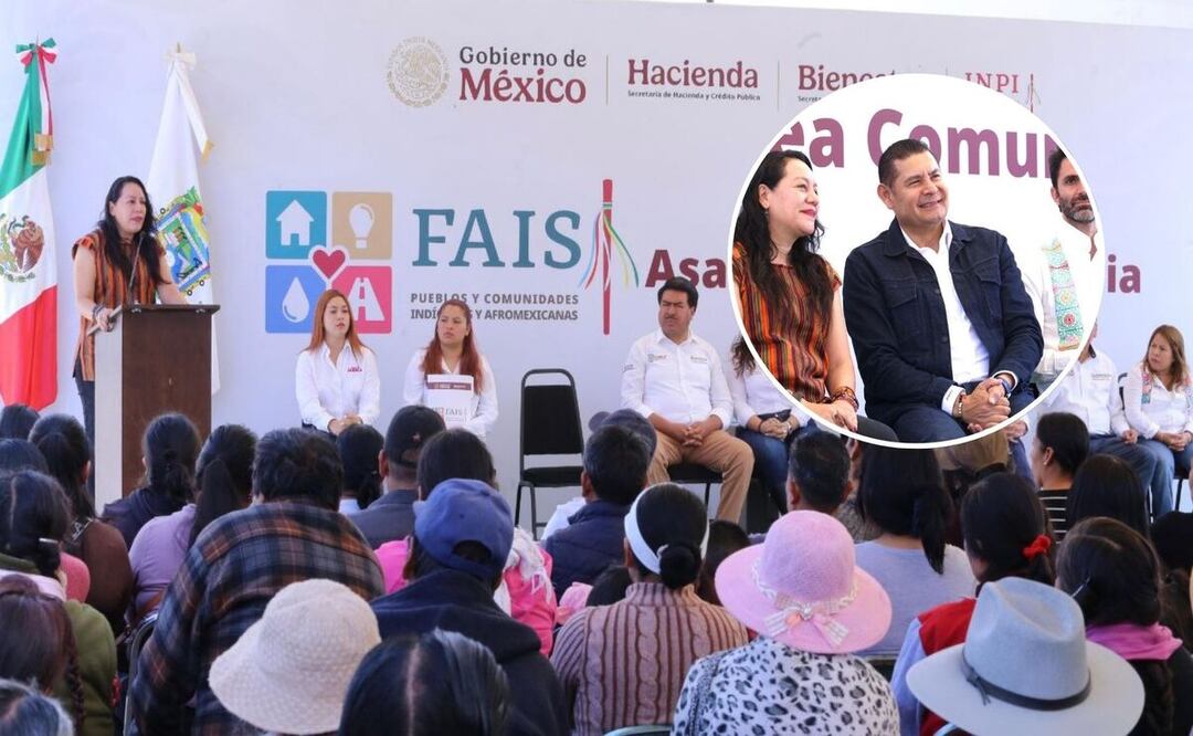 Entregan tarjetas del FFAISPIAM en la junta auxiliar de San Miguel Canoa | Foto: Especial