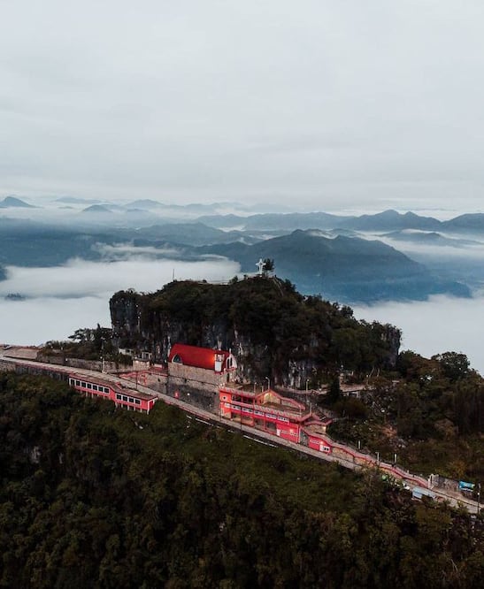 Este internauta captó una impresionante vista de Jonotla | Instagram omargonval