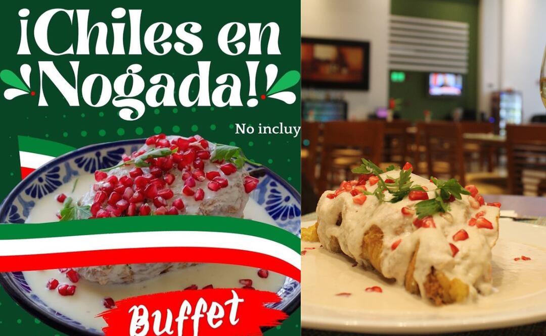 Este es el único buffet de chiles en nogada en Puebla I Foto: Holiday Inn Puebla Finsa