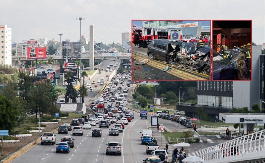 Estos son los tramos más peligrosos de la Vía Atlixcáyotl en Puebla, según la IA