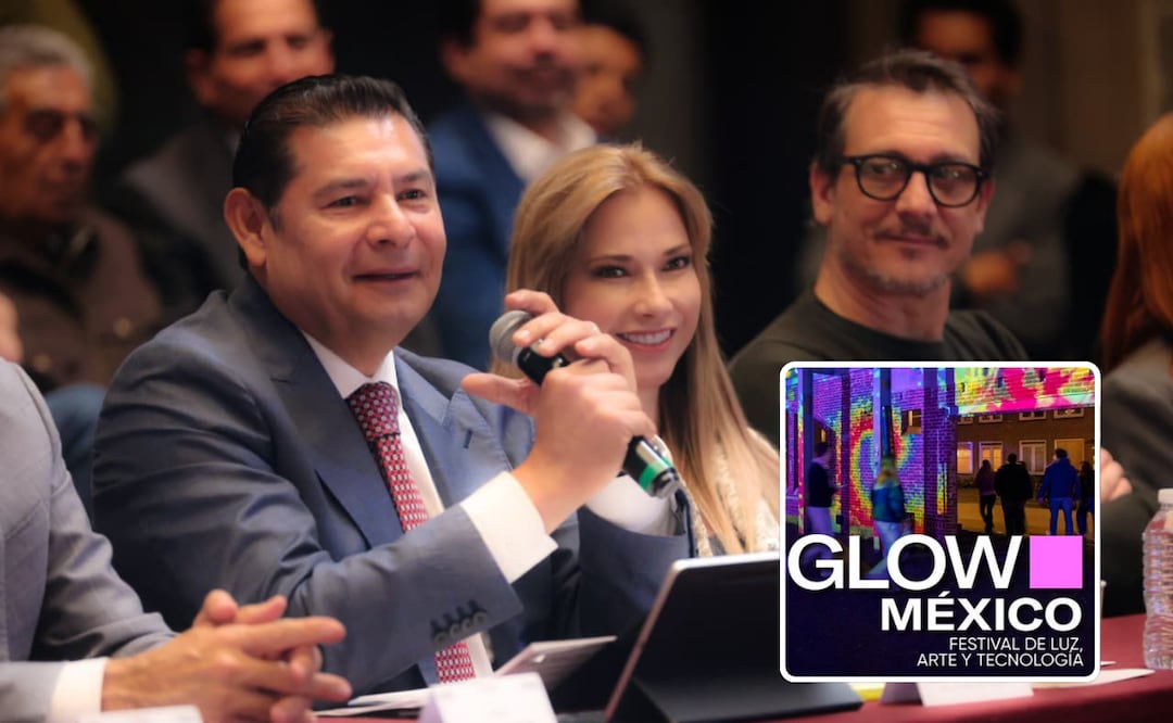 Puebla referente internacional en innovación y cultura con Festival Glow México | Foto: Gobierno de Puebla.