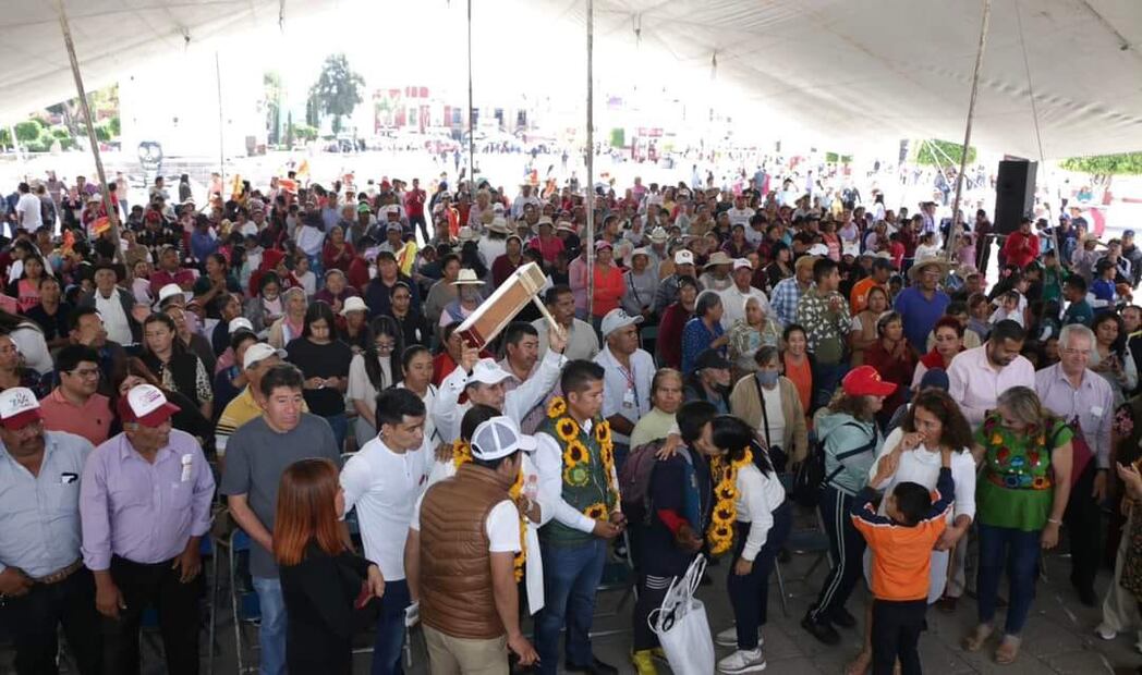 Liz Sánchez estuvo con simpatizantes en Tepeaca | Fotos Especiales para El Universal Puebla