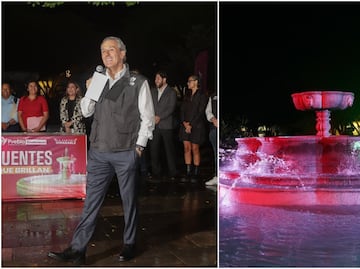 Inaugura Pepe Chedraui rehabilitación de la fuente del Jardín El Carmen