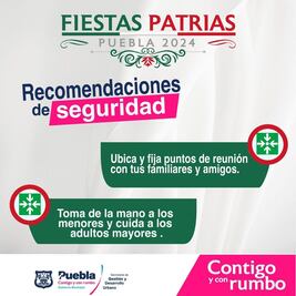 Ayuntamiento emite medidas de prevención para celebraciones de fiestas patrias