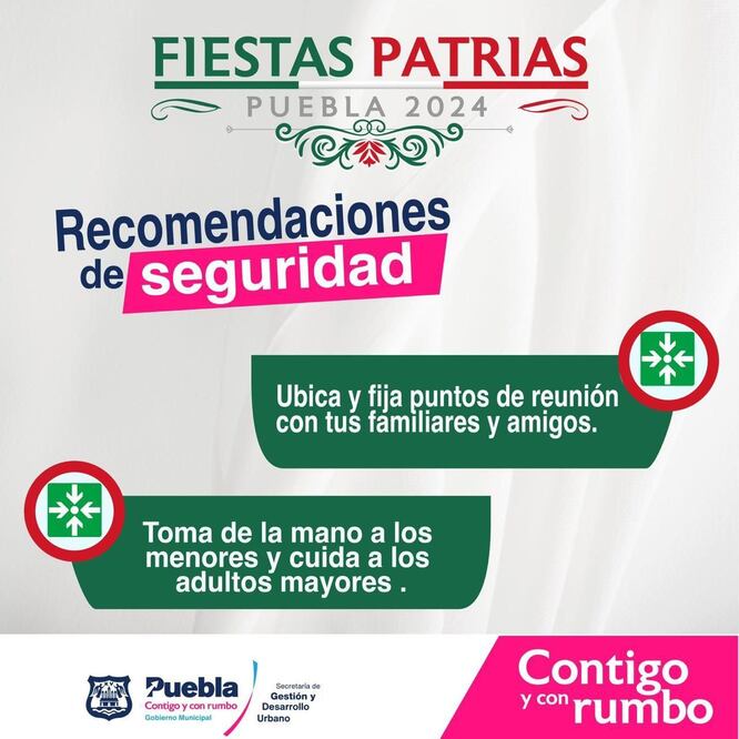 El Ayuntamiento de Puebla hace estas recomendaciones