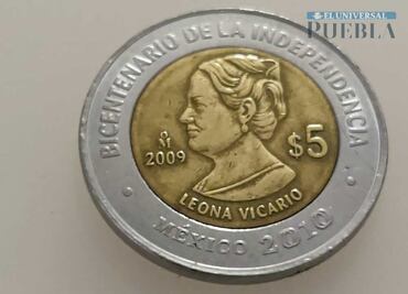 Leona Vicario. La moneda de 5 pesos que puede venderse hasta en 30 veces su valor