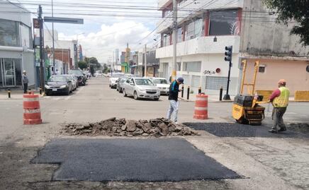 Campaña de bacheo llega a estas calles de la ciudad de Puebla este miércoles 3 de septiembre