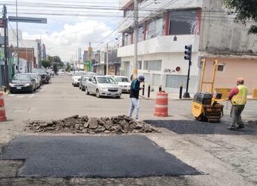 Campaña de bacheo llega a estas calles de la ciudad de Puebla este miércoles 3 de septiembre