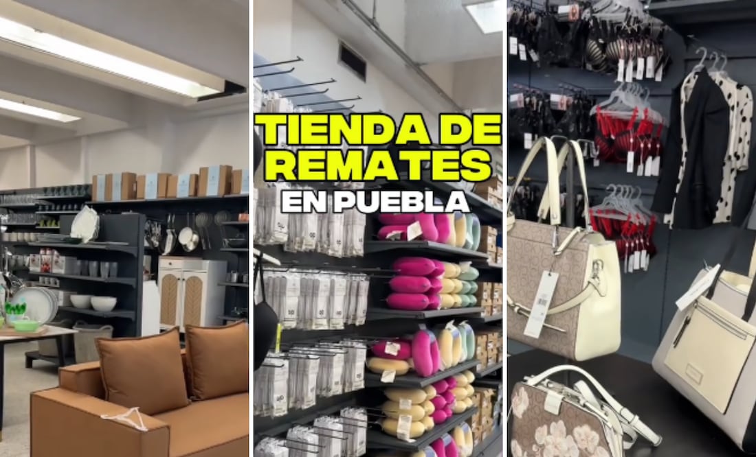 La tienda de remates del centro de Puebla es viral en redes | Foto: Captura de TikTok