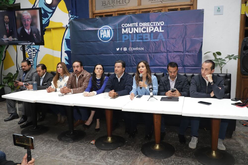 Miembros del Comité Directivo Municipal del PAN dieron conferencia de prensa | Es Imagen para El Universal Puebla