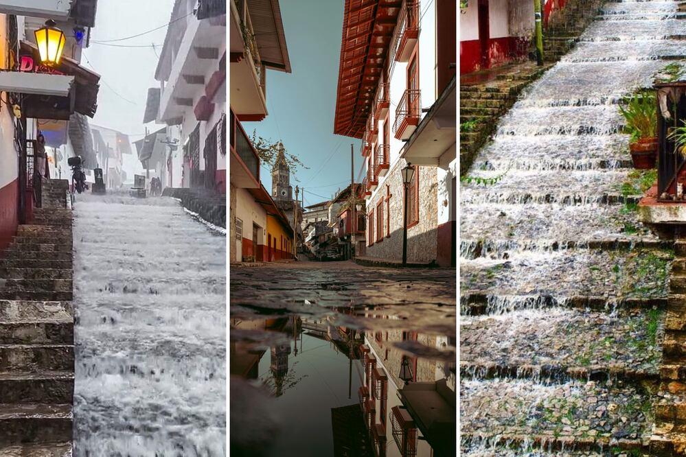 Cuetzalan transforma sus calles en canales durante una época del año | Foto: Noticias San Martin Texmelucan / @depatadeperro / pexels