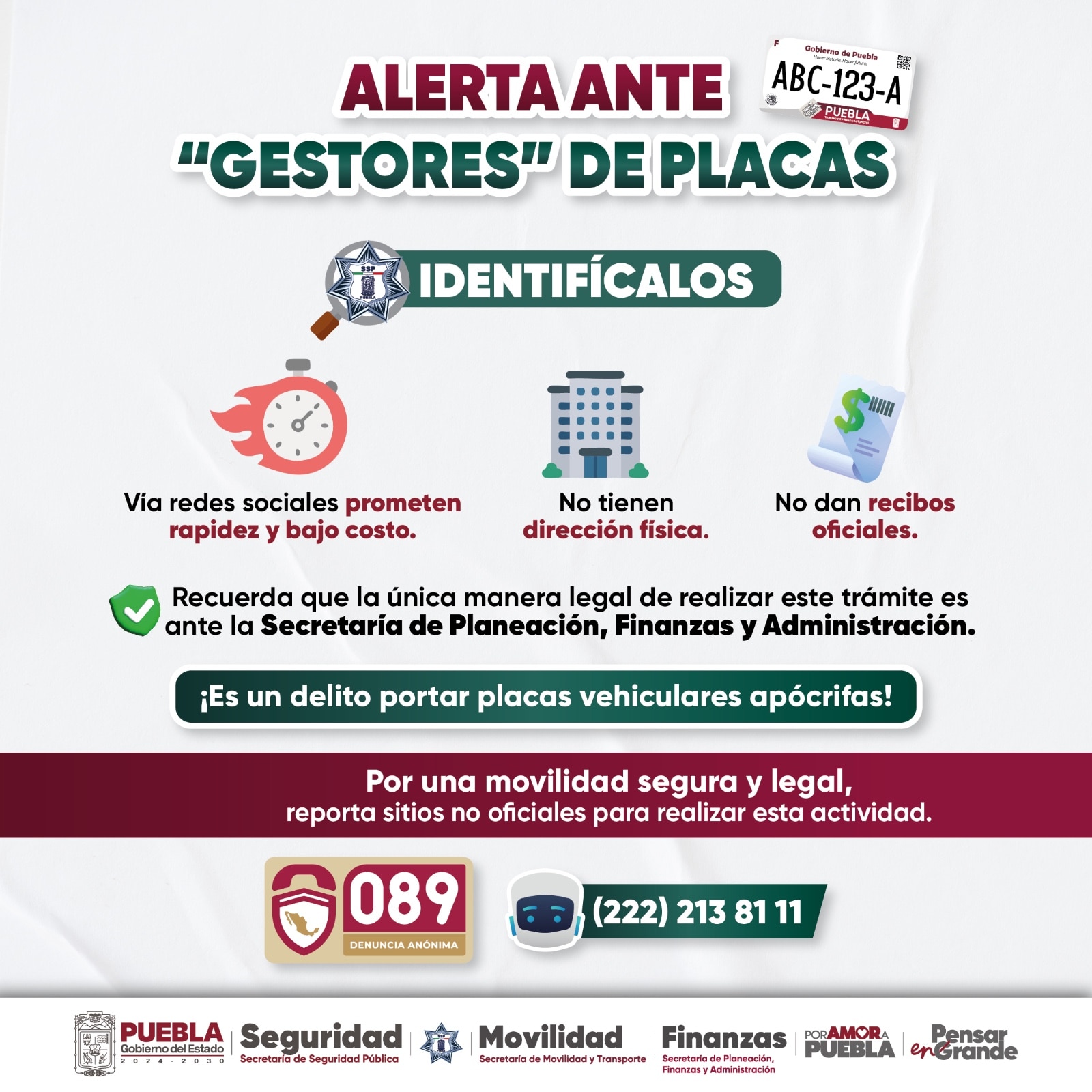 La ciudadanía puede ser víctima de fraude e incurrir en delitos como uso de documento falso | Foto: Gobierno del Estado.