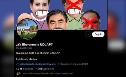 ¿Ya liberaron la UDLAP? Esta cuenta en Twitter te avisa