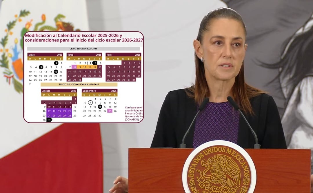 Claudia Sheinbaum habló sobre el tema del ciclo escolar 2025-2026 | Foto: Captura de video/SEP
