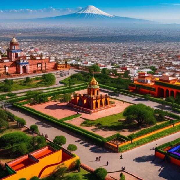 Interesante visión del futuro de la Inteligencia Artificial sobre Cholula | picsart