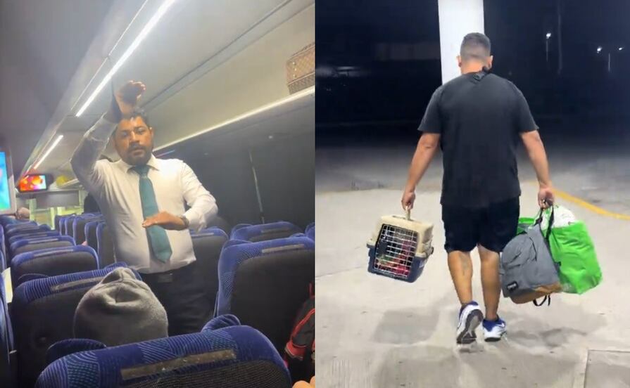 VIDEO Chofer de Estrella Blanca obliga a mujer y a su perrita a bajar del autobús