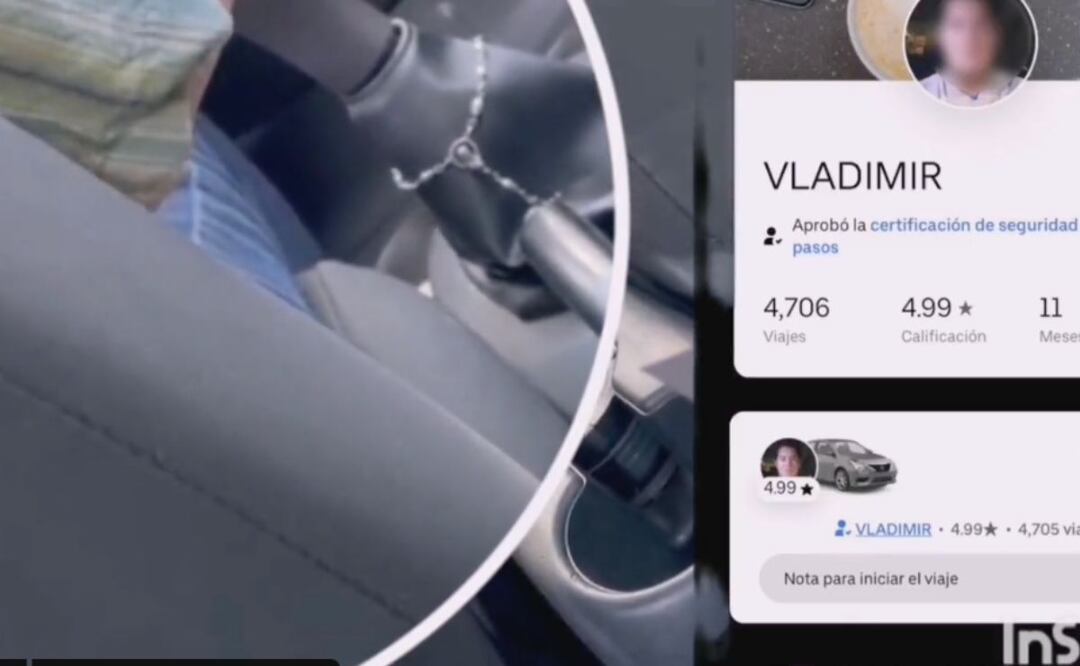 Una usuaria de la plataforma Uber difundió en redes sociales como un conductor se masturbaba durante el viaje. | Foto: Twitter RupiReportero_