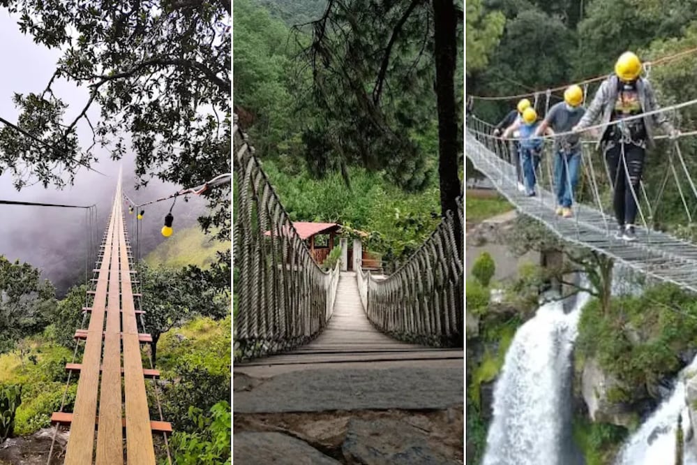 En Puebla hay puentes colgantes impresionantes | Foto: Google Maps