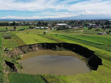 ¿OVNI en el socavón de Zacatepec?, aquí toda la evidencia