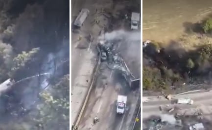 VIDEO Así fue la explosión de una pipa en la autopista México-Puebla 