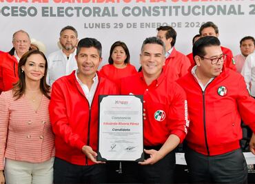 Alito tomó protesta a Eduardo Rivera como candidato del PRI a la gubernatura de Puebla