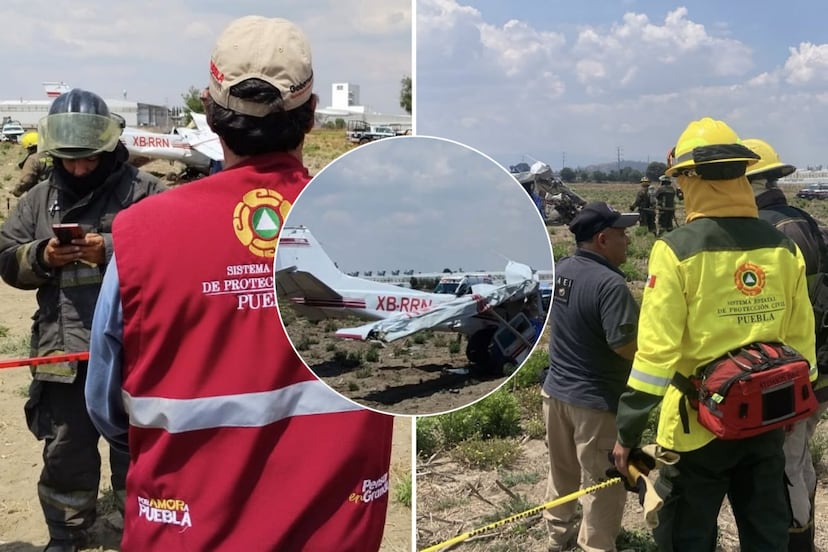 Revelan posible causa del desplome de avioneta en Huejotzingo