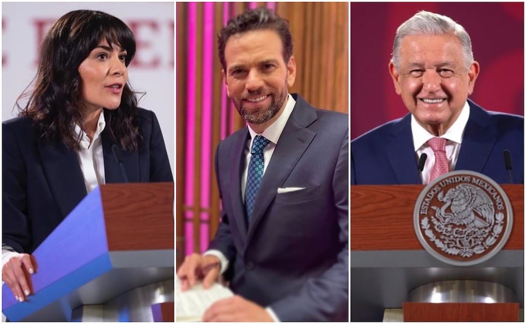 "Preguntamos nuevamente ¿Quién pompó?", dijo García Vilchis. Foto: Presidencia - Intagram @carlosloret