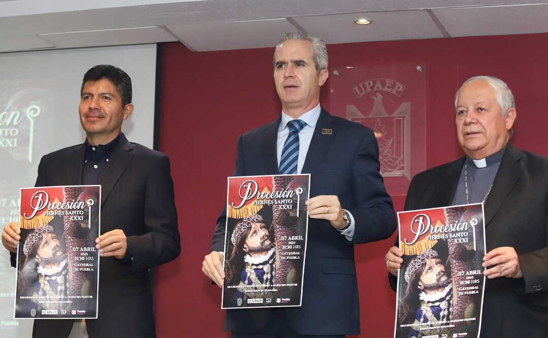 Se espera una afluencia de 100 mil personas a la edición 31 de la Procesión del Viernes Santo | Foto: Agencia Es Imagen para El Universal Puebla