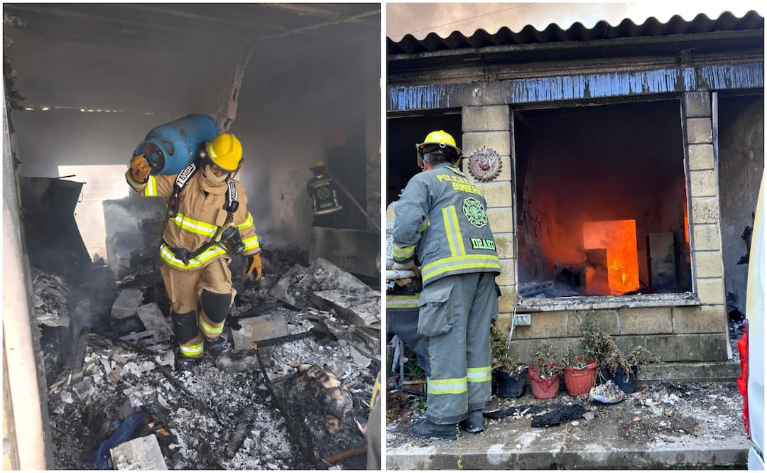 Tres heridos y 4 viviendas afectadas tras explosión en Geo Villas del Sur | Foto: Gobierno de Puebla.