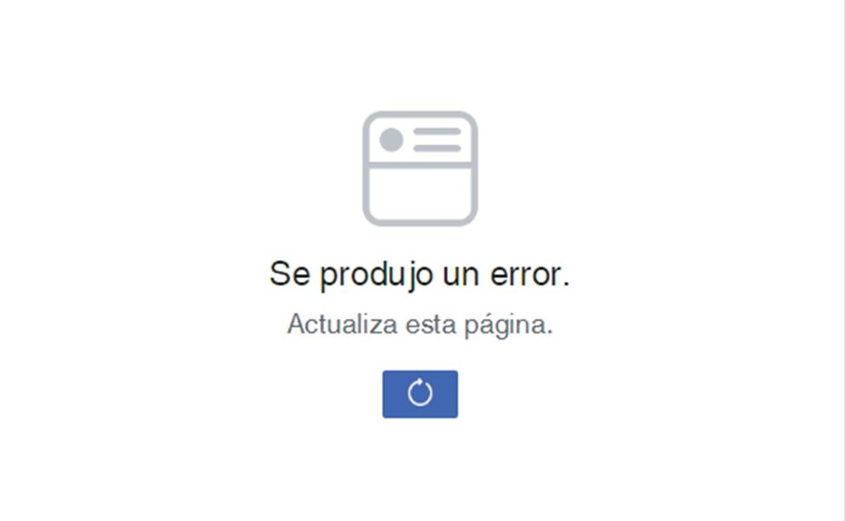 Usuarios reportan caída en servicios de Facebook