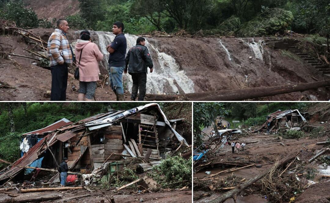 Sigue la búsqueda de 4 personas desaparecidas por lluvias en la Sierra Norte de Puebla | Foto: EsImagen