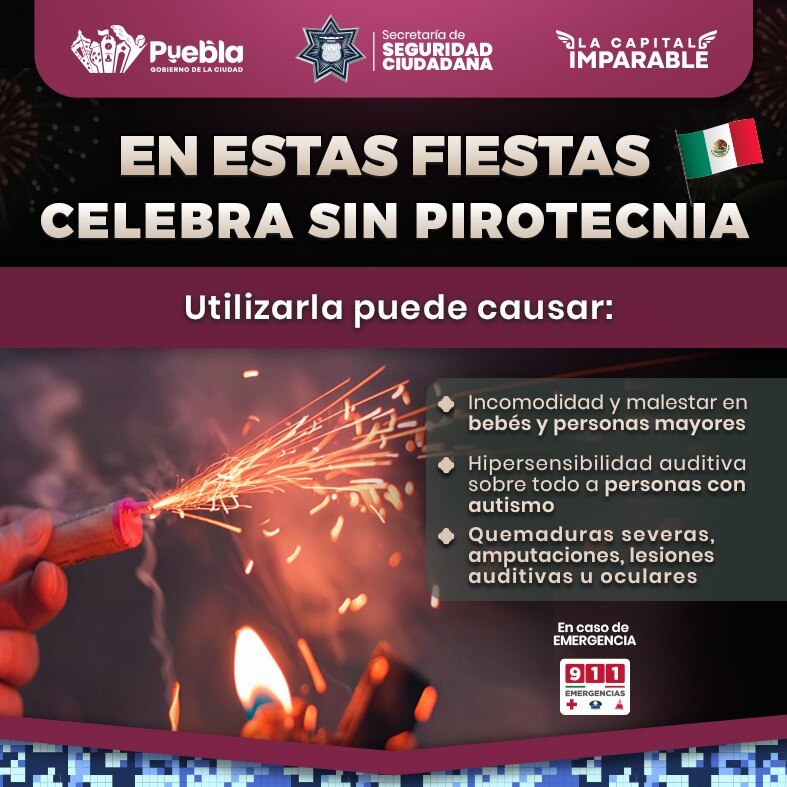 Protección Civil Municipal mantiene operativo especial por Fiestas Patrias | Foto: Ayuntamiento de Puebla.