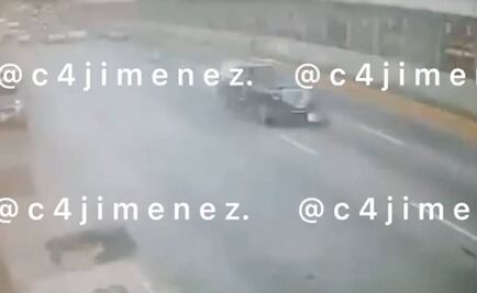 Así embistió la camioneta de empresario a su presunto agresor en inmediaciones del AICM