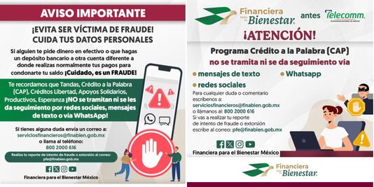 Alerta por estafas en tandas del Bienestar y Crédito a la Palabra: Lo que debes saber