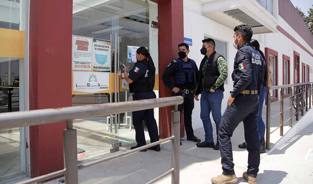 Asaltan presidencia en la Romero Vargas, en Puebla