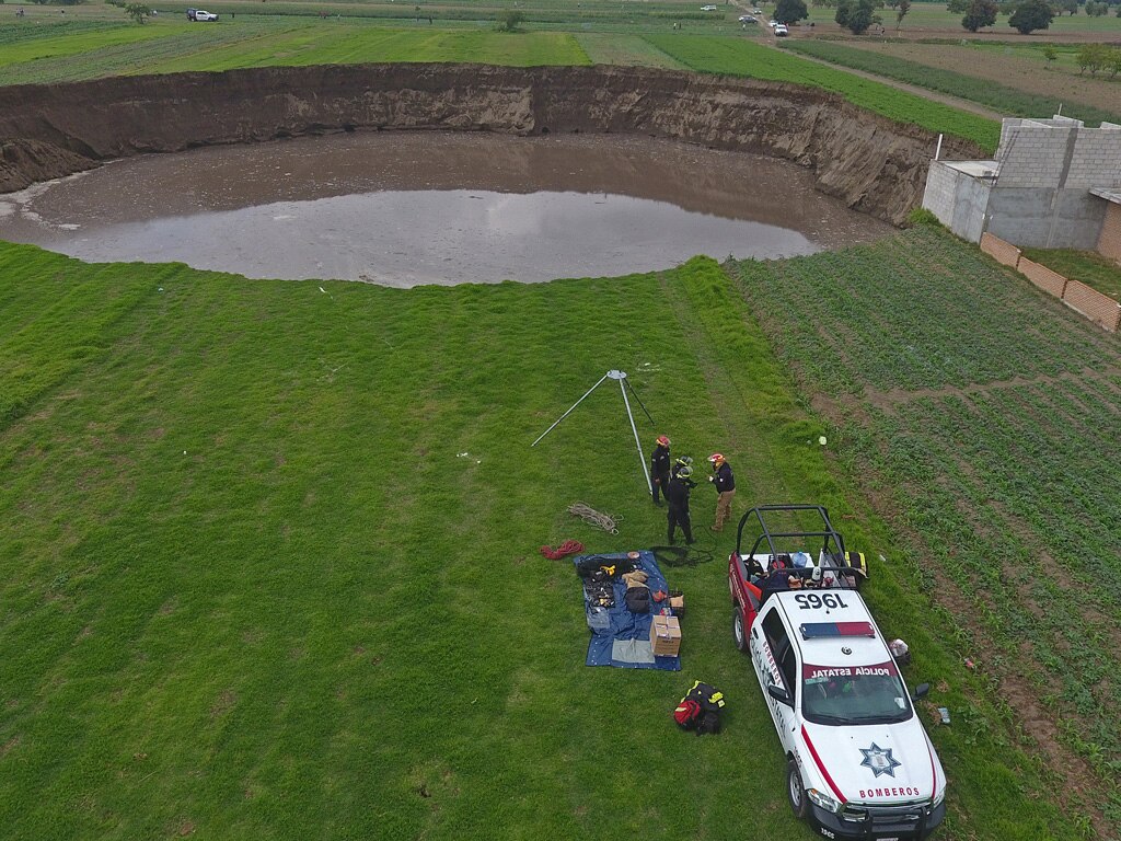 ¿Por qué se hizo un socavón en Puebla?