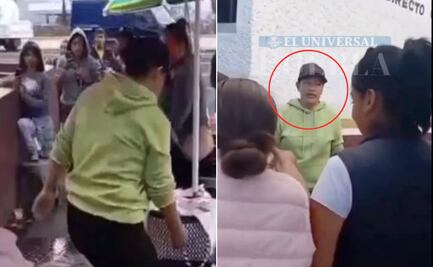 VIDEO Lady “Quién vende y quién no” agrede a comerciantes en Tehuacán
