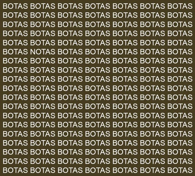 En la imagen se puede observar una serie de palabras, recuerda que debes prestar atención a los detalles y debes tener en cuenta que este tipo de pruebas no son confiables para el diagnóstico psicológico. 

Foto: Producción El Universal