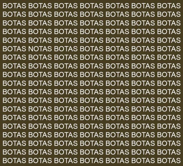 En la imagen se puede observar una serie de palabras, recuerda que debes prestar atención a los detalles y debes tener en cuenta que este tipo de pruebas no son confiables para el diagnóstico psicológico. 

Foto: Producción El Universal