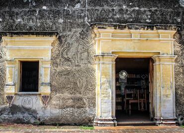 Esto esconden los muros de la guarida del diablo en Cholula